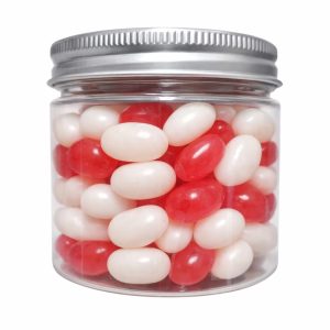 Jelly Bean Jar 125g - Red & White